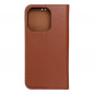 Peňaženkové puzdro Leather case SMART PRO na Apple iPhone 15 Pro Elegant  Hnedý
