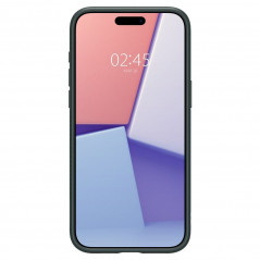 Kryt Spigen  Liquid Air na Apple iPhone 15 Pro Temne zelená