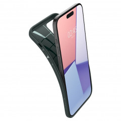 Kryt Spigen  Liquid Air na Apple iPhone 15 Pro Temne zelená