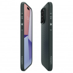 Kryt Spigen  Liquid Air na Apple iPhone 15 Pro Temne zelená