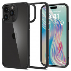 Kryt Spigen Ultra Hybrid na Apple iPhone 15 Pro Max Krištáľovo čistý  Matná čierna