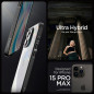 Kryt Spigen Ultra Hybrid na Apple iPhone 15 Pro Max Krištáľovo čistý  Matná čierna