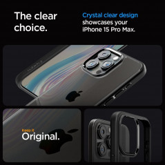 Kryt Spigen Ultra Hybrid na Apple iPhone 15 Pro Max Krištáľovo čistý  Matná čierna