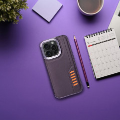 Kryt MILANO na Apple iPhone 14 Pro Tmavo fialový (purple)
