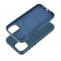 Kryt Leather Mag Cover na Apple iPhone 15 Elegant  MagSAFE  Indigový modrý