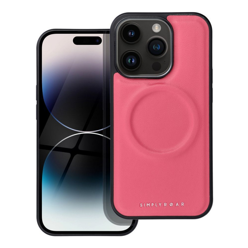 Kryt Roar Mag Morning na Apple iPhone 14 Pro Elegant  MagSAFE  Žiarivý ružový