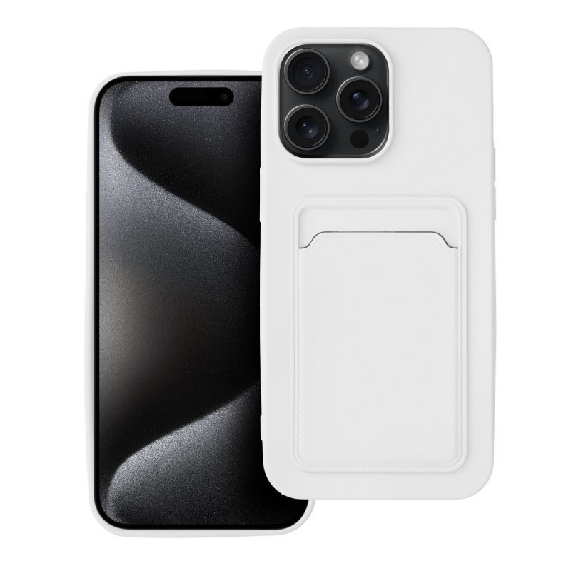 Kryt Card na Apple iPhone 15 Pro Max Biely