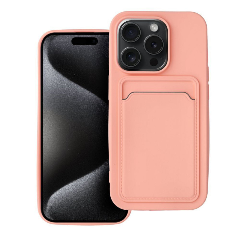 Kryt Card na Apple iPhone 15 Pro Ružový