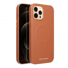 Kryt Roar Leather Mag na Apple iPhone 12 Pro Max Elegant  MagSAFE  Hnedý