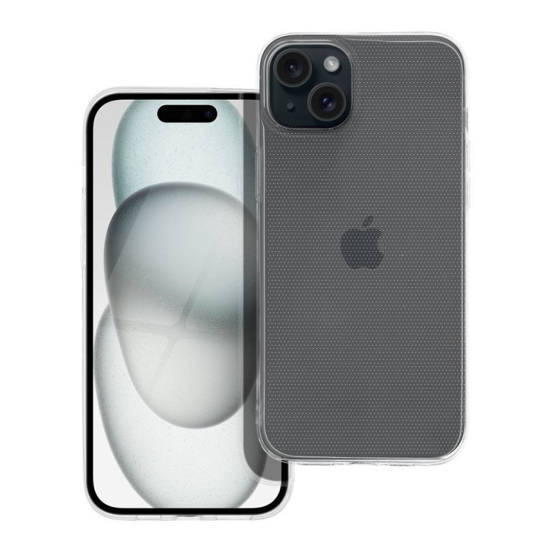 Kryt CLEAR 2mm na Apple iPhone 15 Plus Transparentný