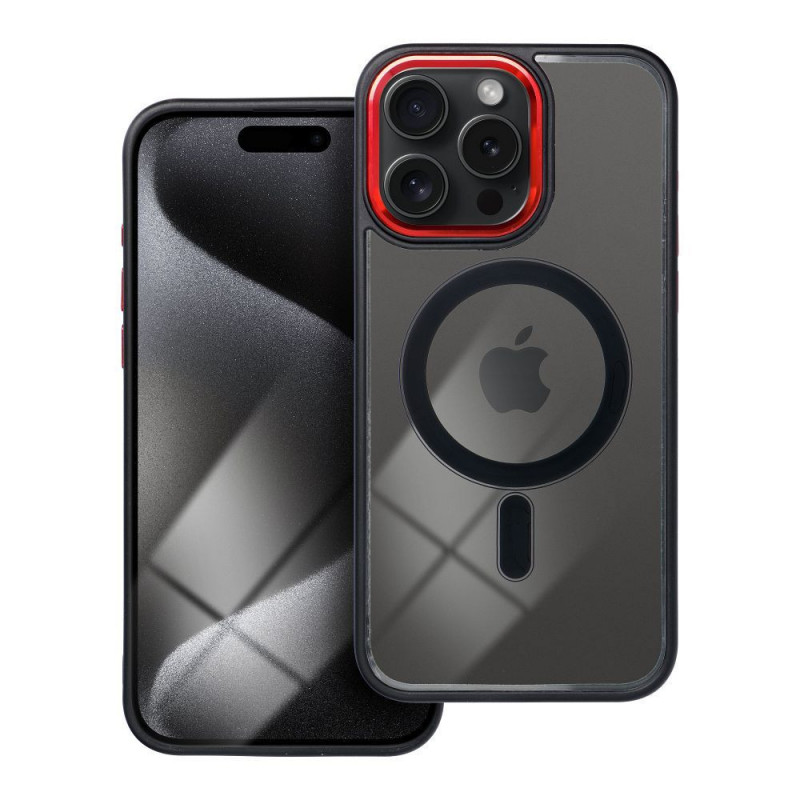 Kryt Color Edge Mag na Apple iPhone 15 Pro Max MagSAFE  Čierny