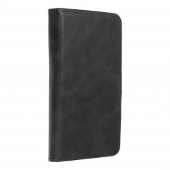 Univerzálne puzdro, Peňaženkové puzdro COMMON book na Samsung Galaxy S21 5G Elegant, Mäkká podšívka vo vnútri  Čierny