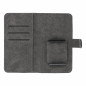 Univerzálne puzdro, Peňaženkové puzdro COMMON book na Samsung Galaxy S21 5G Elegant, Mäkká podšívka vo vnútri  Čierny