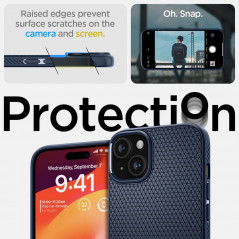 Kryt Spigen  Liquid Air na Apple iPhone 15 Námornícka modrá