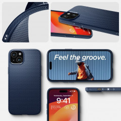 Kryt Spigen  Liquid Air na Apple iPhone 15 Námornícka modrá