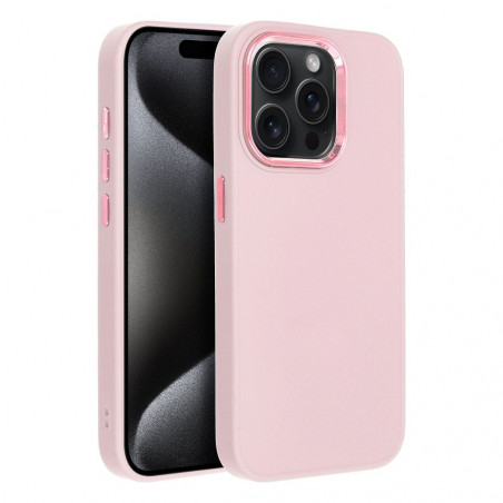 Kryt FRAME na Apple iPhone 15 Pro Elegant  Púdrovo ružový