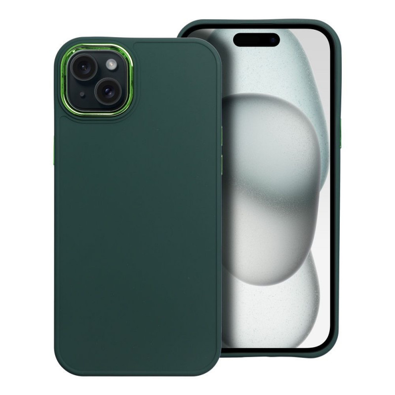 Kryt FRAME na Apple iPhone 15 Plus Elegant  Zelený