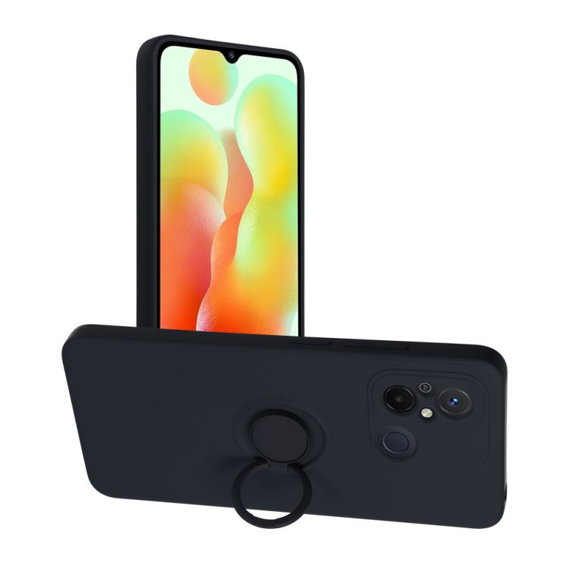 Kryt Silicone ring na XIAOMI Redmi 12C Čierny