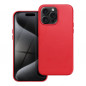 Kryt Leather Mag Cover na Apple iPhone 15 Pro Max Elegant  MagSAFE  Červený