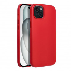Kryt Leather Mag Cover na Apple iPhone 15 Plus Elegant  MagSAFE  Červený