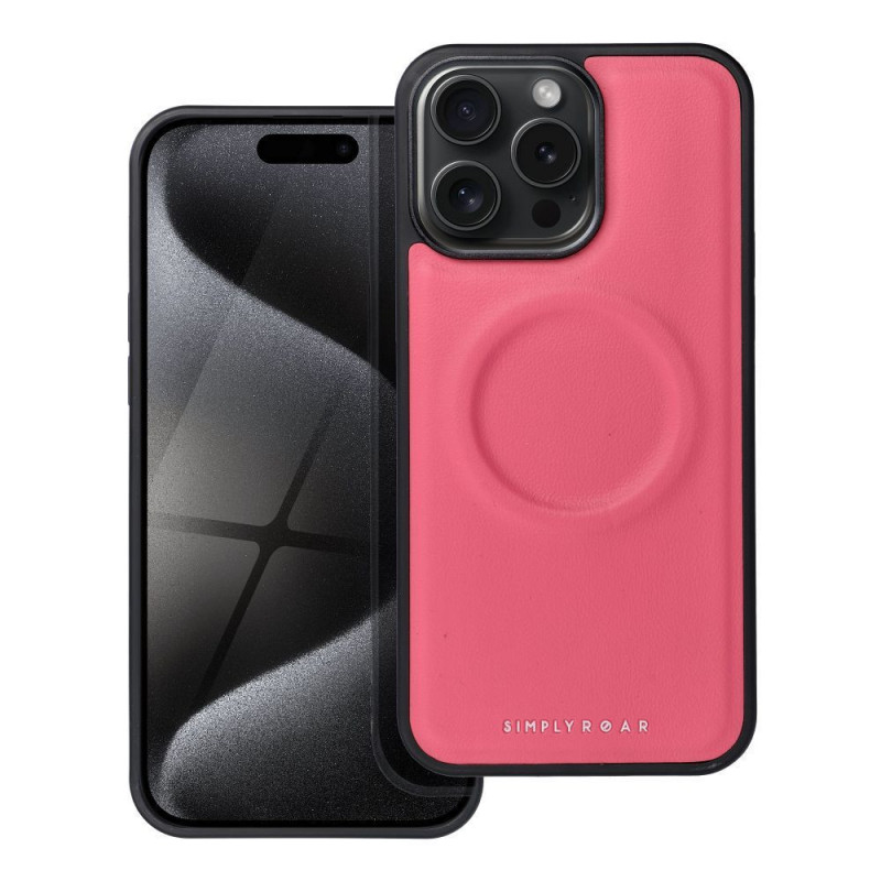 Kryt Roar Mag Morning na Apple iPhone 15 Pro Max Elegant  MagSAFE  Žiarivý ružový