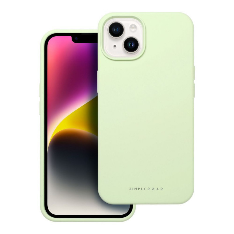 Kryt Roar Cloud-Skin na Apple iPhone 14 Svetlo zelený