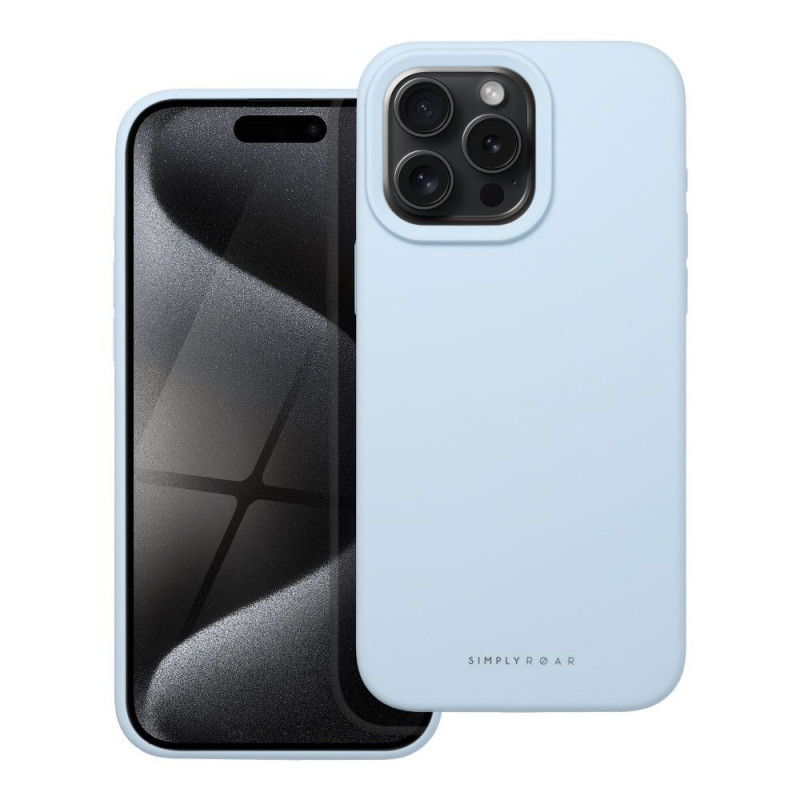 Kryt Roar Cloud-Skin na Apple iPhone 15 Pro Max Svetlo modrý