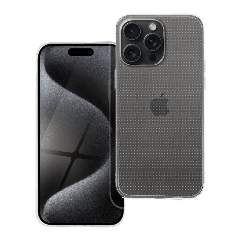 Kryt CLEAR 2mm BOX na Apple iPhone 15 Pro Max Transparentný