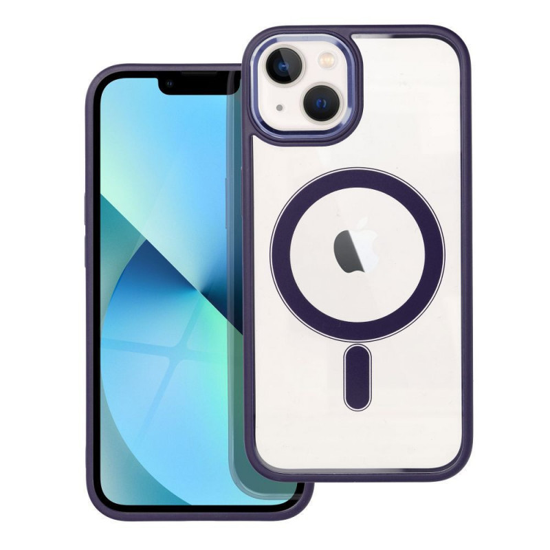 Kryt Color Edge Mag na Apple iPhone 13 MagSAFE  Hlboká fialová