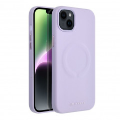 Kryt Roar Leather Mag na Apple iPhone 14 Plus Elegant  MagSAFE  Fialový (Purple)