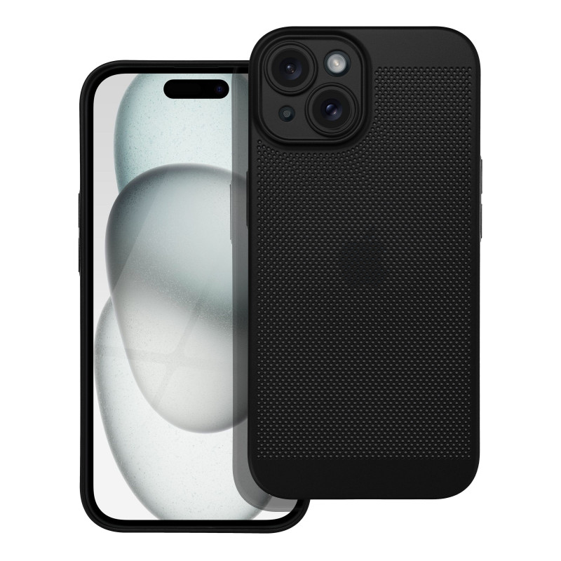 Kryt Breezy na Apple iPhone 15 Čierny