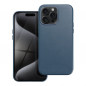 Kryt Leather Mag Cover na Apple iPhone 15 Pro Max Elegant  MagSAFE  Indigový modrý