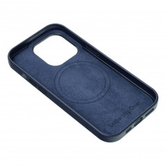 Kryt Leather Mag Cover na Apple iPhone 15 Pro Max Elegant  MagSAFE  Indigový modrý