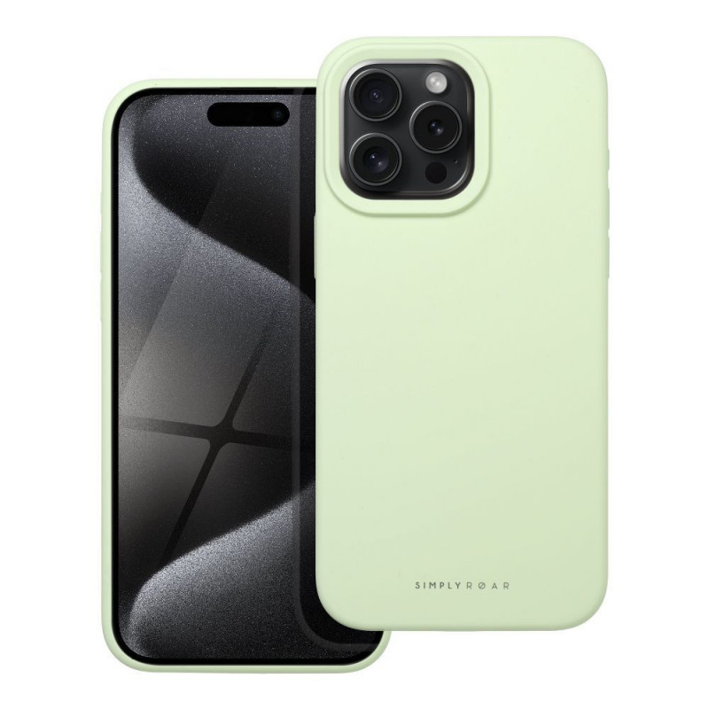 Kryt Roar Cloud-Skin na Apple iPhone 15 Pro Max Svetlo zelený
