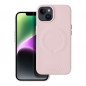 Kryt Roar Leather Mag na Apple iPhone 12 Pro Elegant  MagSAFE  Žiarivý ružový