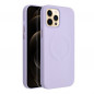 Kryt Roar Leather Mag na Apple iPhone 12 Pro Max Elegant  MagSAFE  Fialový (Purple)