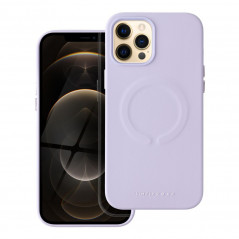 Kryt Roar Leather Mag na Apple iPhone 12 Pro Max Elegant  MagSAFE  Fialový (Purple)