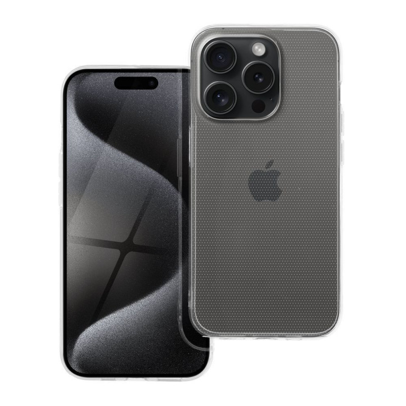 Kryt CLEAR 2mm na Apple iPhone 15 Pro Transparentný