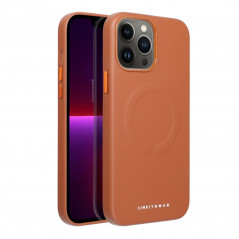 Kryt Roar Leather Mag na Apple iPhone 13 Pro Max Elegant MagSAFE Hnedý