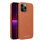 Kryt Roar Leather Mag na Apple iPhone 13 Pro Max Elegant  MagSAFE  Hnedý
