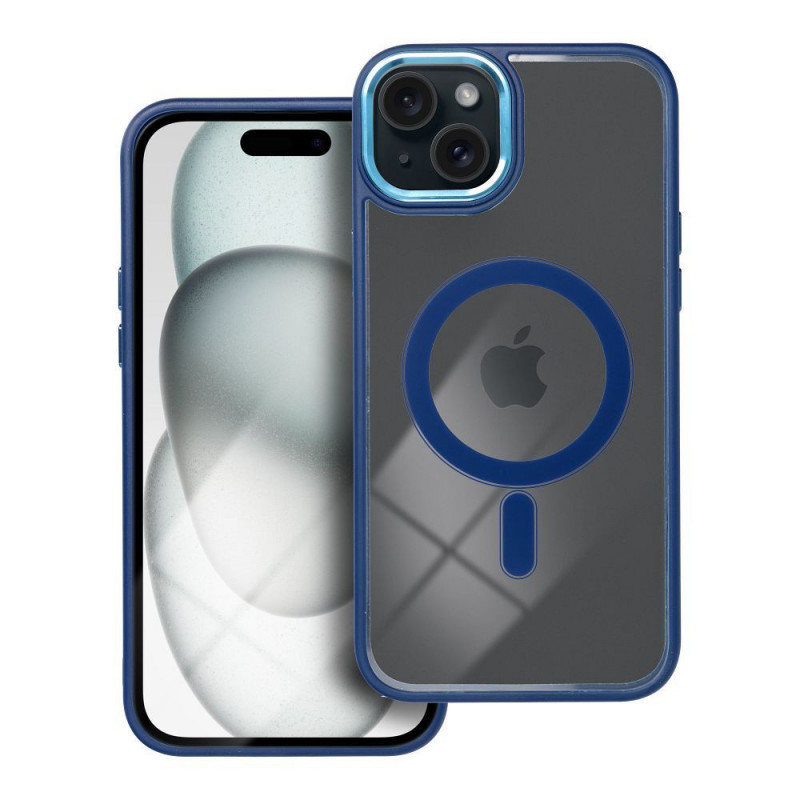 Kryt Color Edge Mag na Apple iPhone 15 Plus MagSAFE  Námornícka modrá