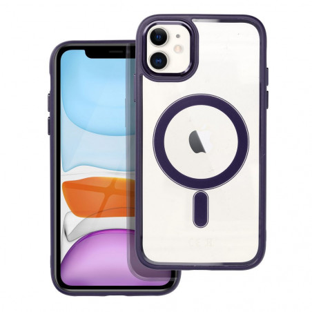 Kryt Color Edge Mag na Apple iPhone 11 MagSAFE Hlboká fialová