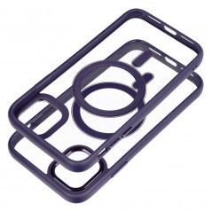 Kryt Color Edge Mag na Apple iPhone 11 MagSAFE  Hlboká fialová