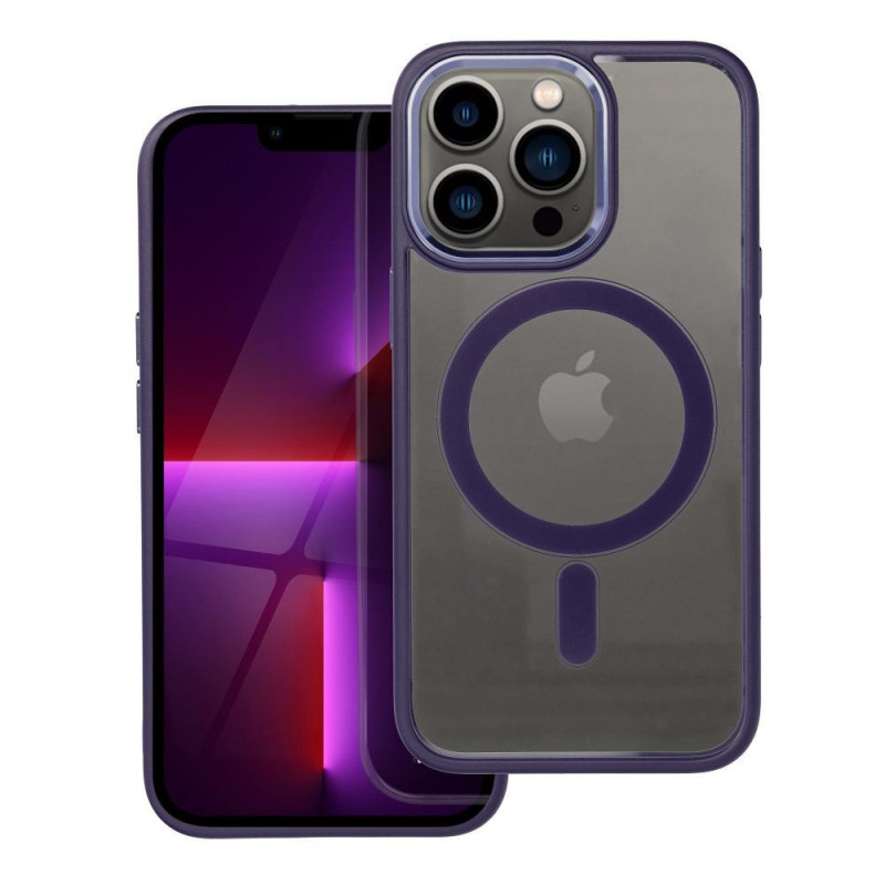 Kryt Color Edge Mag na Apple iPhone 13 Pro MagSAFE  Hlboká fialová