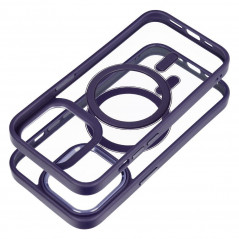 Kryt Color Edge Mag na Apple iPhone 14 Pro MagSAFE  Hlboká fialová