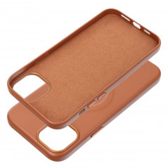 Kryt Roar Leather Mag na Apple iPhone 15 Plus Elegant  MagSAFE  Hnedý