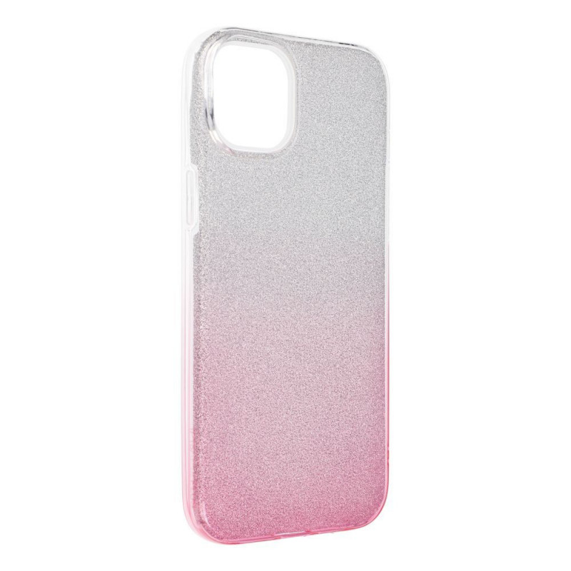 Kryt Shining na Apple iPhone 15 Plus Prehľadný a ružový