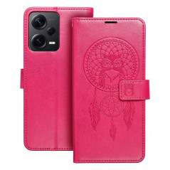 Peňaženkové puzdro MEZZO Book na XIAOMI Redmi Note 12 5G Lapač snov Purpurový