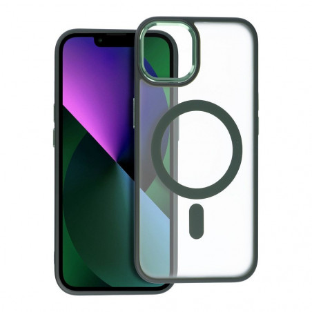 Kryt Matte Mag Cove na Apple iPhone 13 MagSAFE Zelený