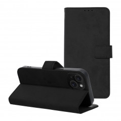 Peňaženkové puzdro TENDER Book na Apple iPhone 15 Čierny